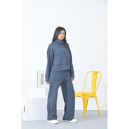 100% Supima Cotton Ella Coord Set Midnight Blue