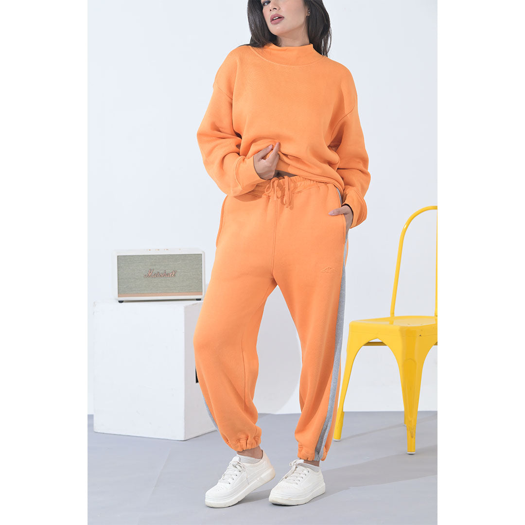 100% Supima Cotton Unisex Sweatpants (Solid Orange)