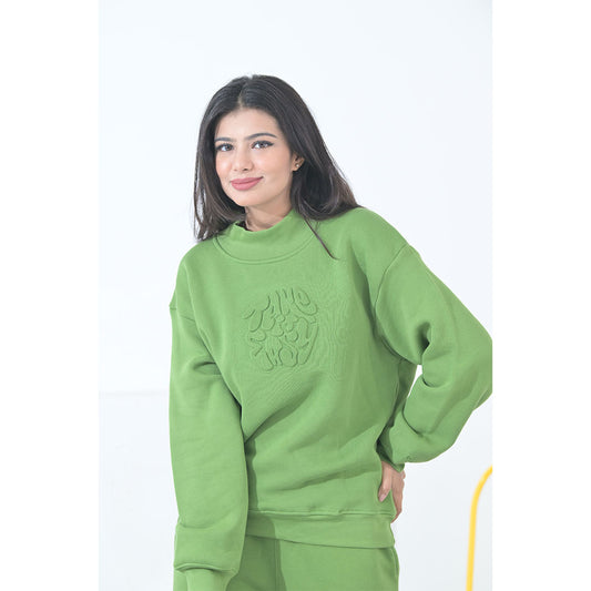 100% Supima Cotton Unisex Sweatshirt (Solid Green)