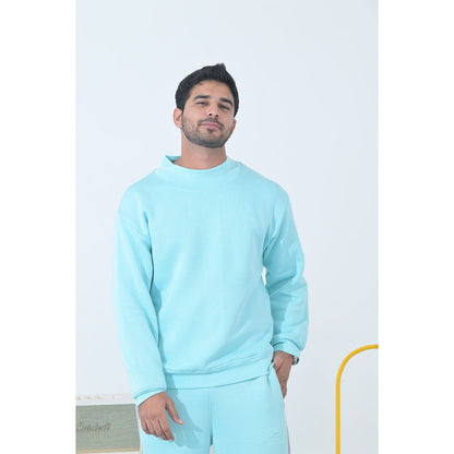 100% Supima Cotton Unisex Sweatshirt (Solid Turquoise)