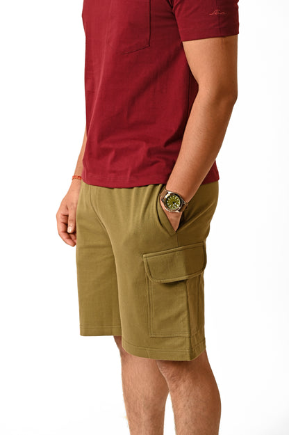 Tulum Men's Cargo Shorts (OLIVE GREEN)