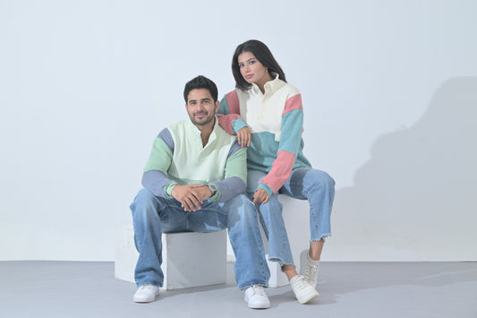 100% Supima Cotton Back to school Pullover (Slate Grey, Mint, Creme) (Unisex)