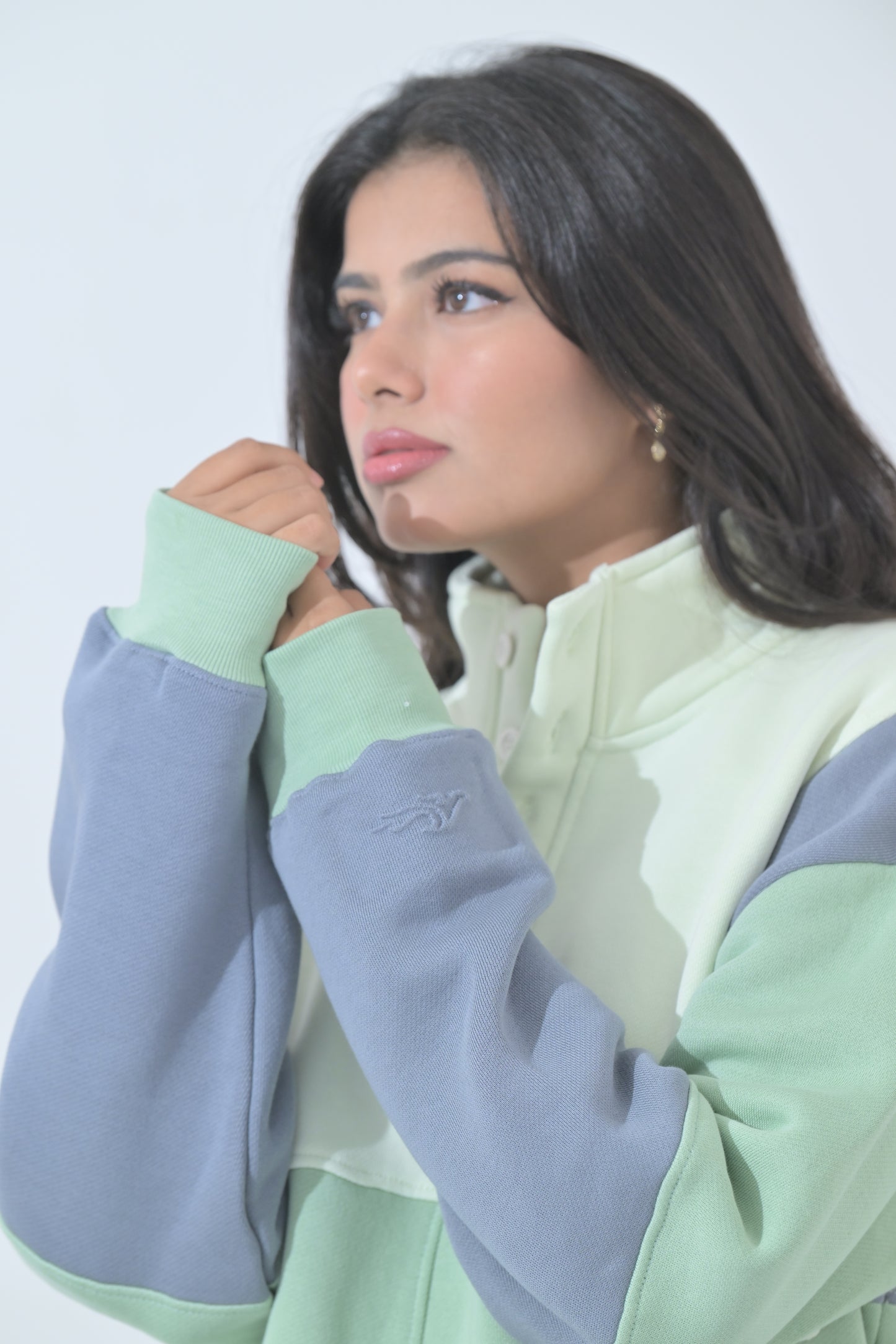 100% Supima Cotton Back to school Pullover (Slate Grey, Mint, Creme) (Unisex)