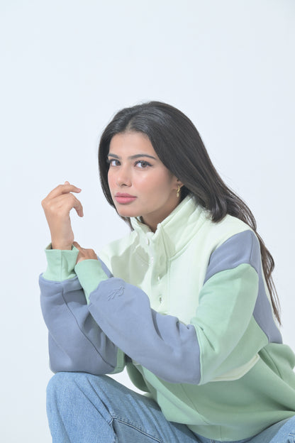 100% Supima Cotton Back to school Pullover (Slate Grey, Mint, Creme) (Unisex)