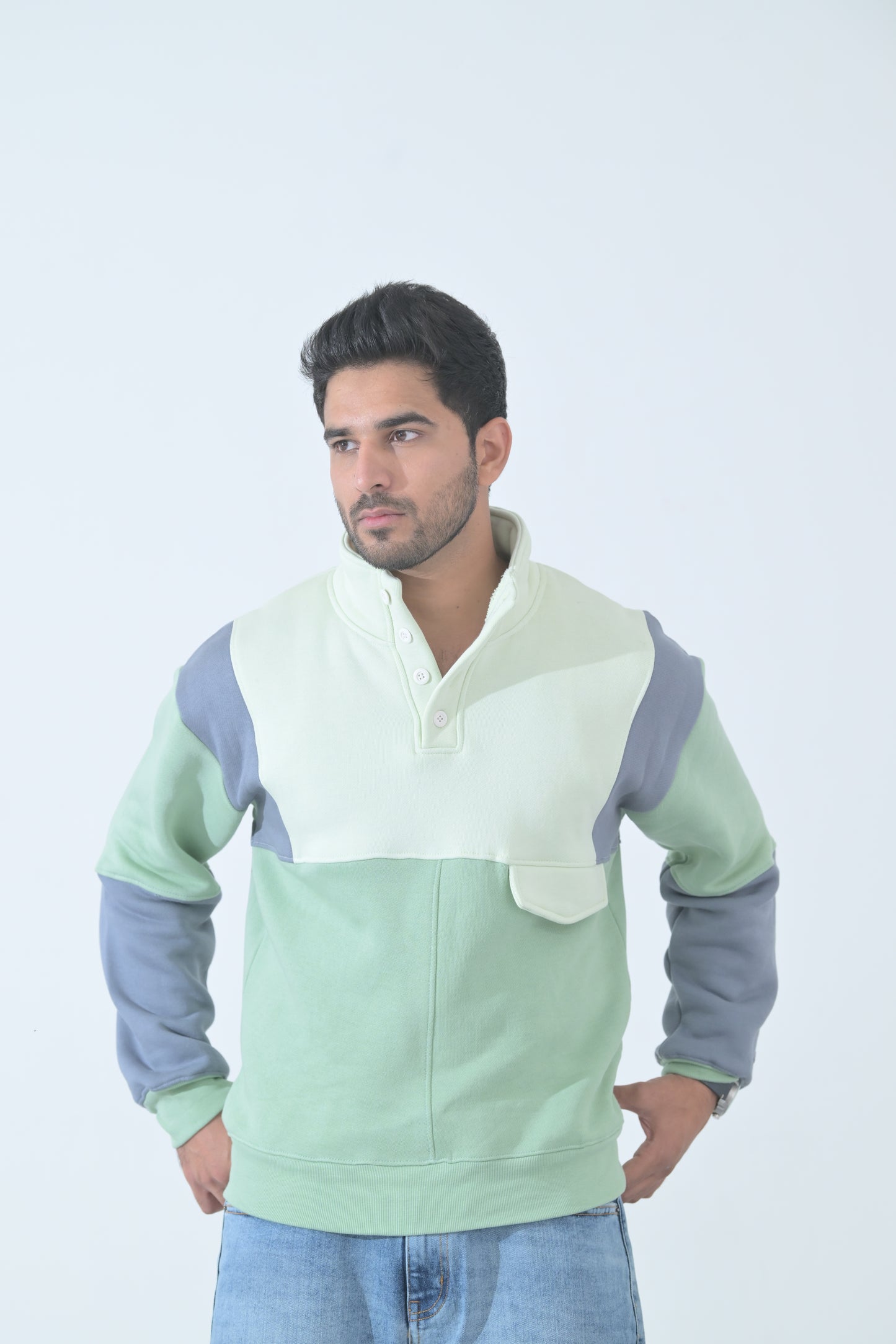 100% Supima Cotton Back to school Pullover (Slate Grey, Mint, Creme) (Unisex)