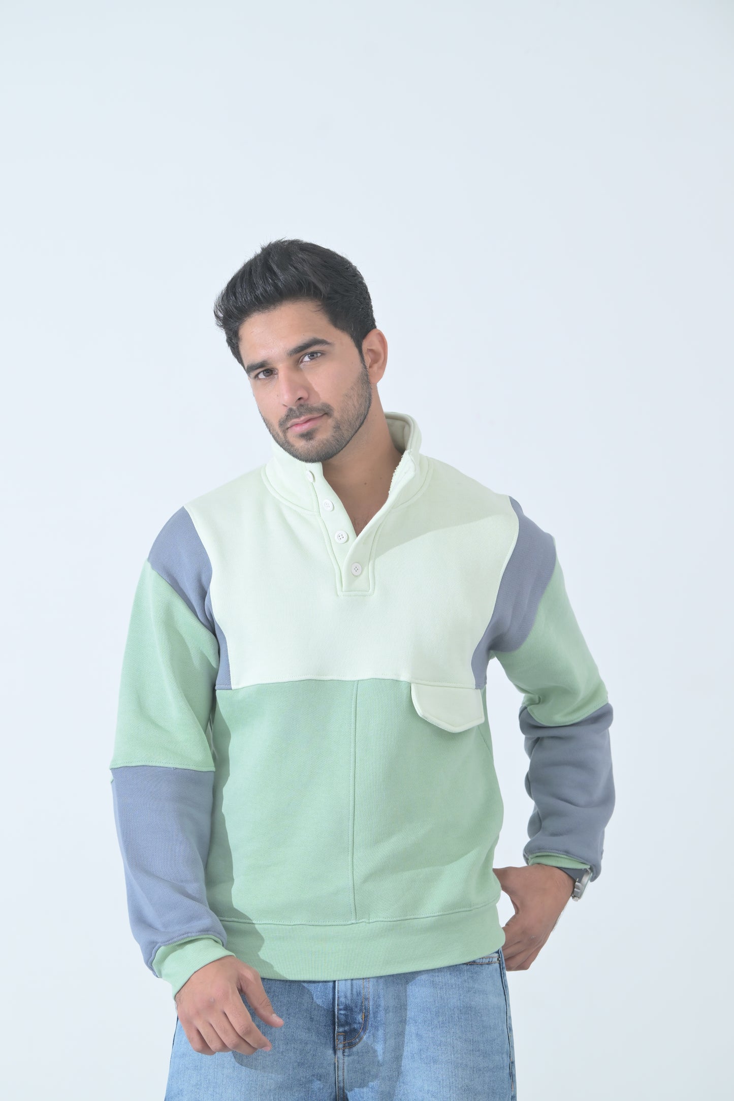 100% Supima Cotton Back to school Pullover (Slate Grey, Mint, Creme) (Unisex)