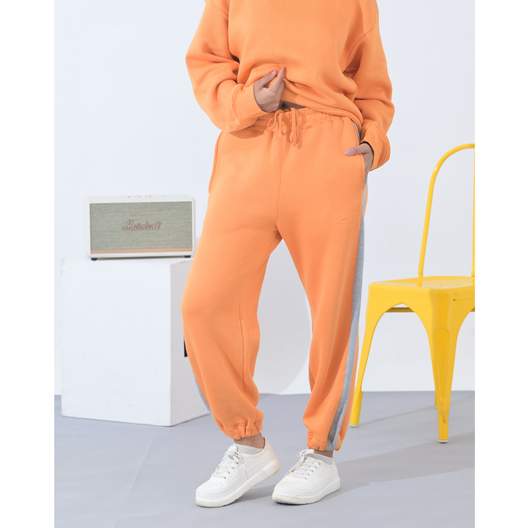 100% Supima Cotton Unisex Sweatpants (Solid Orange)